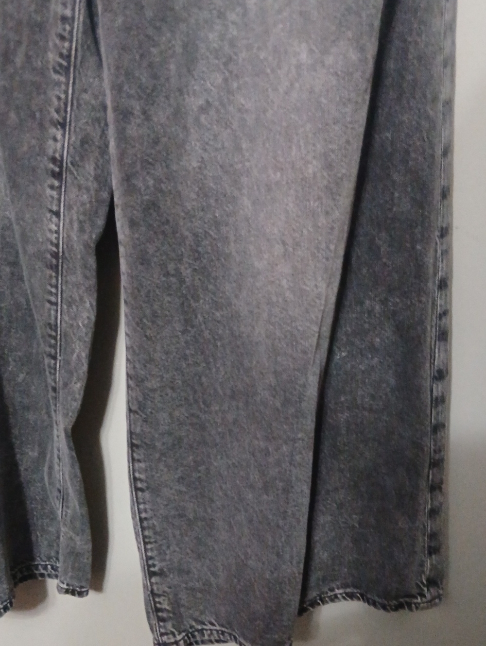 GAP Washed Black Baggy Wide Leg Drawstring Jeans - Picture 4 of 6